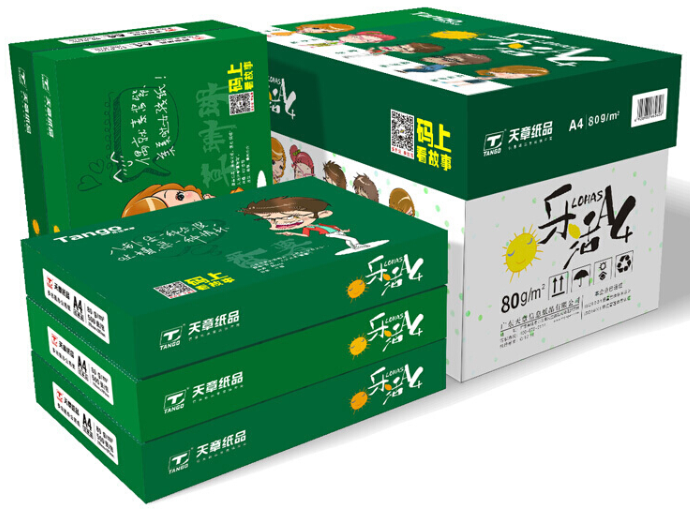 复印纸 天章/TANGO 天章 乐活天章 A4 80g 10包 400张/包 白色
