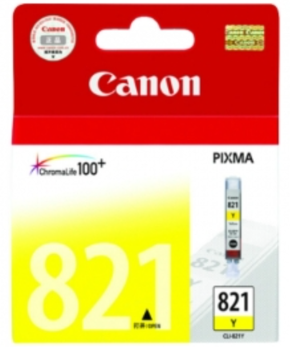 墨盒 佳能/CANON CLI-821Y 单喷头 500页及以下 普通装 黄色