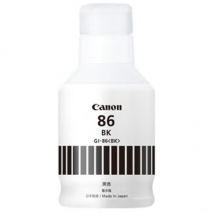 墨盒 佳能/CANON GI-86 BK 分体式墨盒 5501-6000页 普通装 黑色