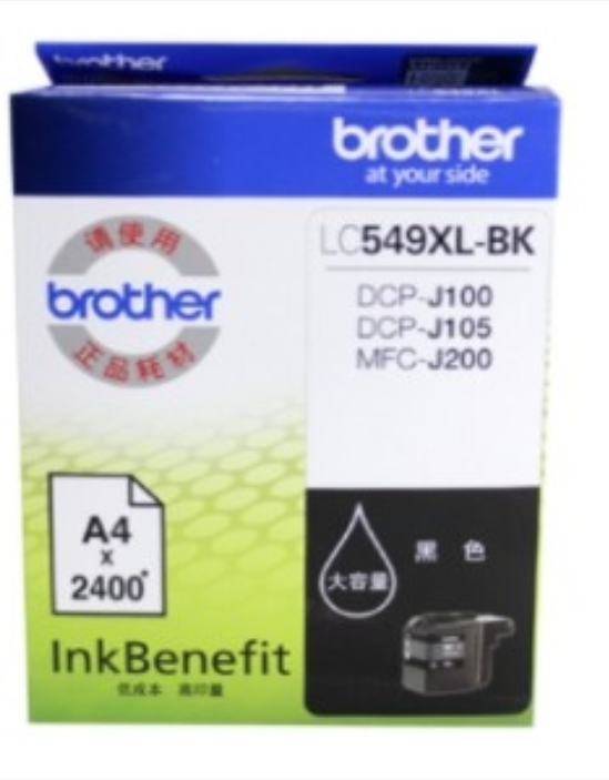墨盒 兄弟/BROTHER LC-549XLBK 一体式墨盒 2001-2500页 普通装 黑色