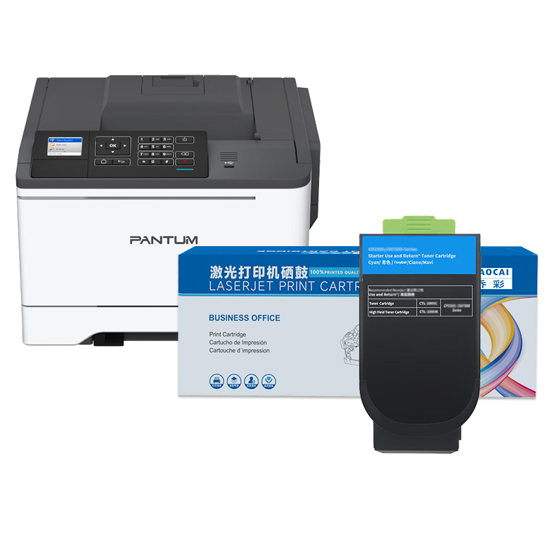 硒鼓 乔彩/QIAOCAI CTL-300 C 1400页 普通装 通用耗材 蓝色
